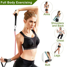 Load image into Gallery viewer, 11Pcs Resistance Bands Set Fitness Workout Tubes Exercise Tube Bands