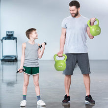 Load image into Gallery viewer, 10lbs Kettlebell Set, Strength Training Kettlebells Weight Set For Women, Vinyl Coated Kettle Bell For Home Gym Workout Weight Lifting Equipment, Comfortable Grip Wide Handle Weights