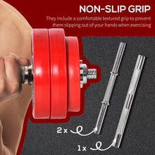 Load image into Gallery viewer, Adjustable Dumbbell Set, 66lbs Convertible to Barbell Weight Set for Home Gym Women and Men Weight Lifting Training
