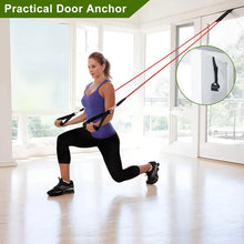Load image into Gallery viewer, 11Pcs Resistance Bands Set Fitness Workout Tubes Exercise Tube Bands
