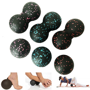 16*8CM EPP Fitness Ball Double Lacrosse Massage Ball: Knotted Physio